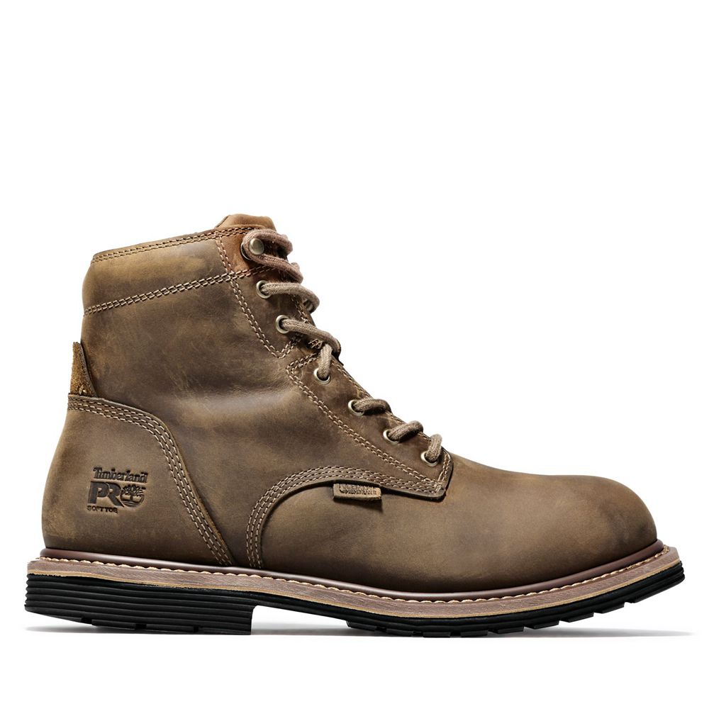 Bocanci Pro Timberland Barbati Maro - Millworks 6" Soft Toe - Romania - WOMIVH087